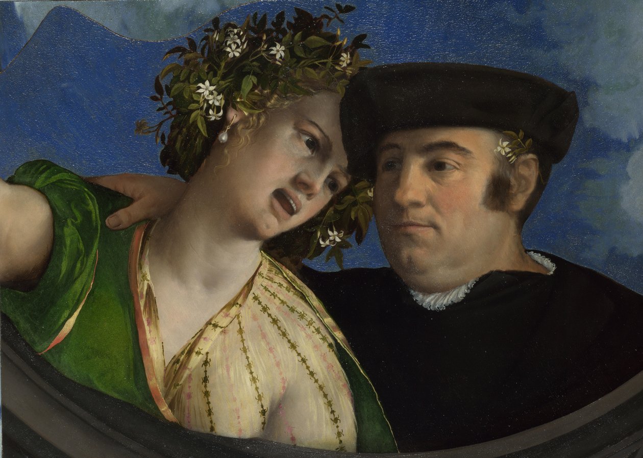 En mann som omfavner en kvinne, ca 1524 av Dosso Dossi