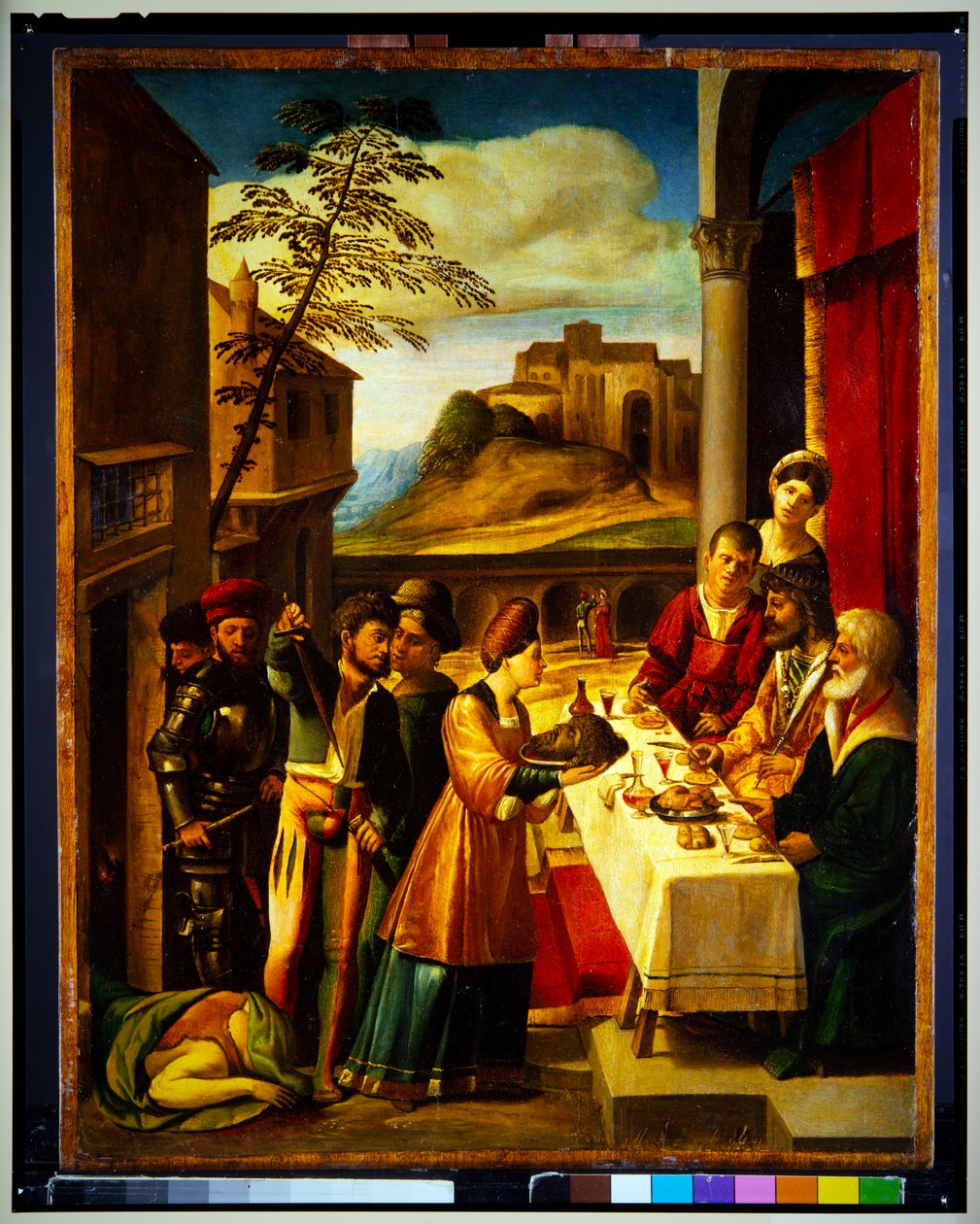 Salome med hodet til døperen Johannes (panel) av Dosso Dossi