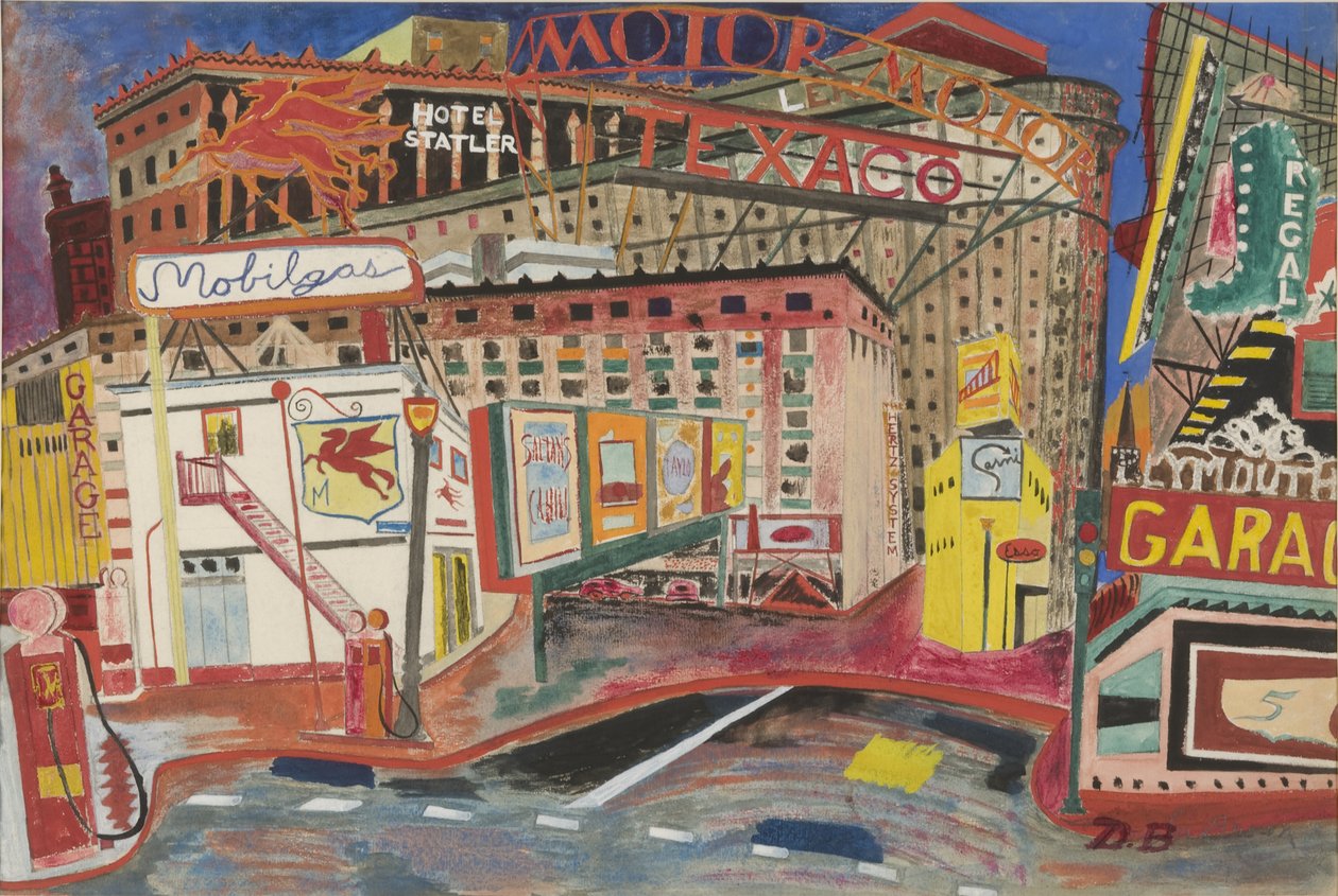 Boston (akvarell på papir) av Douglas Brown