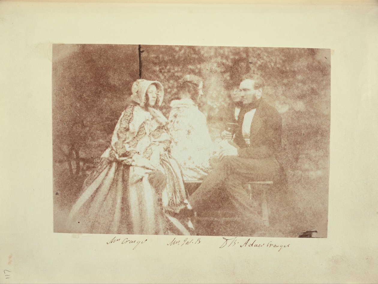 Et gruppeportrett med Mr. og Mrs. Adair Craigie, Mrs. James Brewster og Sir David Brewster av Dr. John Adamson