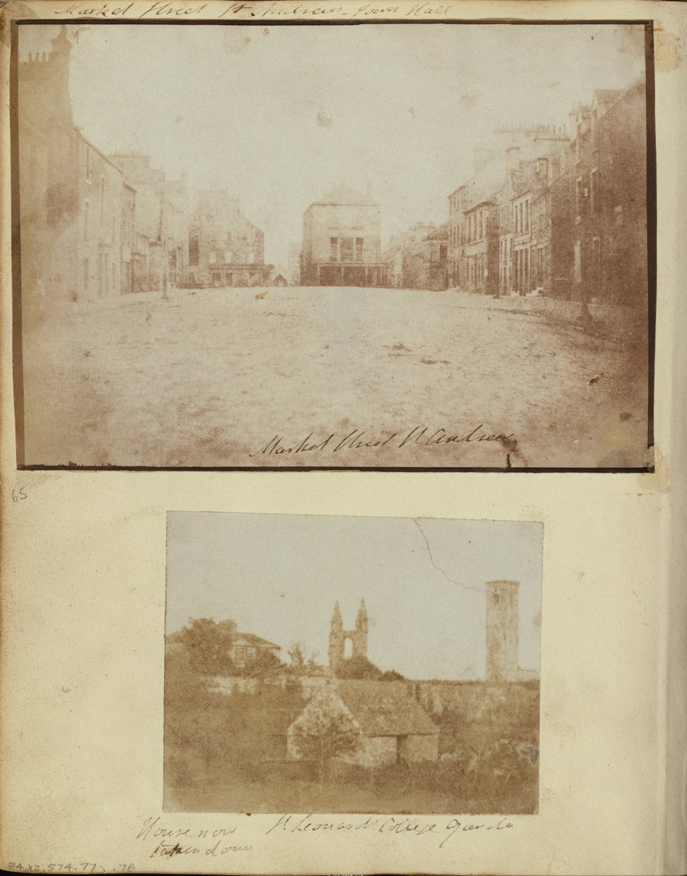 Market Street St. Andrews med den gamle bomstasjonen, med utsikt mot vest av Dr. John Adamson