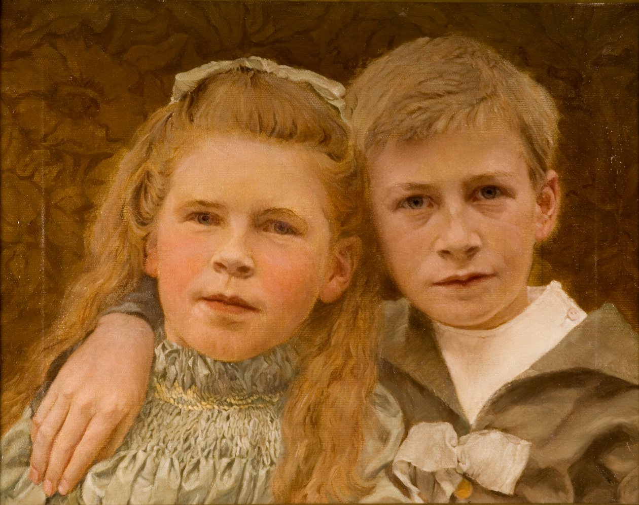 Philip og V.M. Haswell, 8 og 6 år av Dr. John Haswell