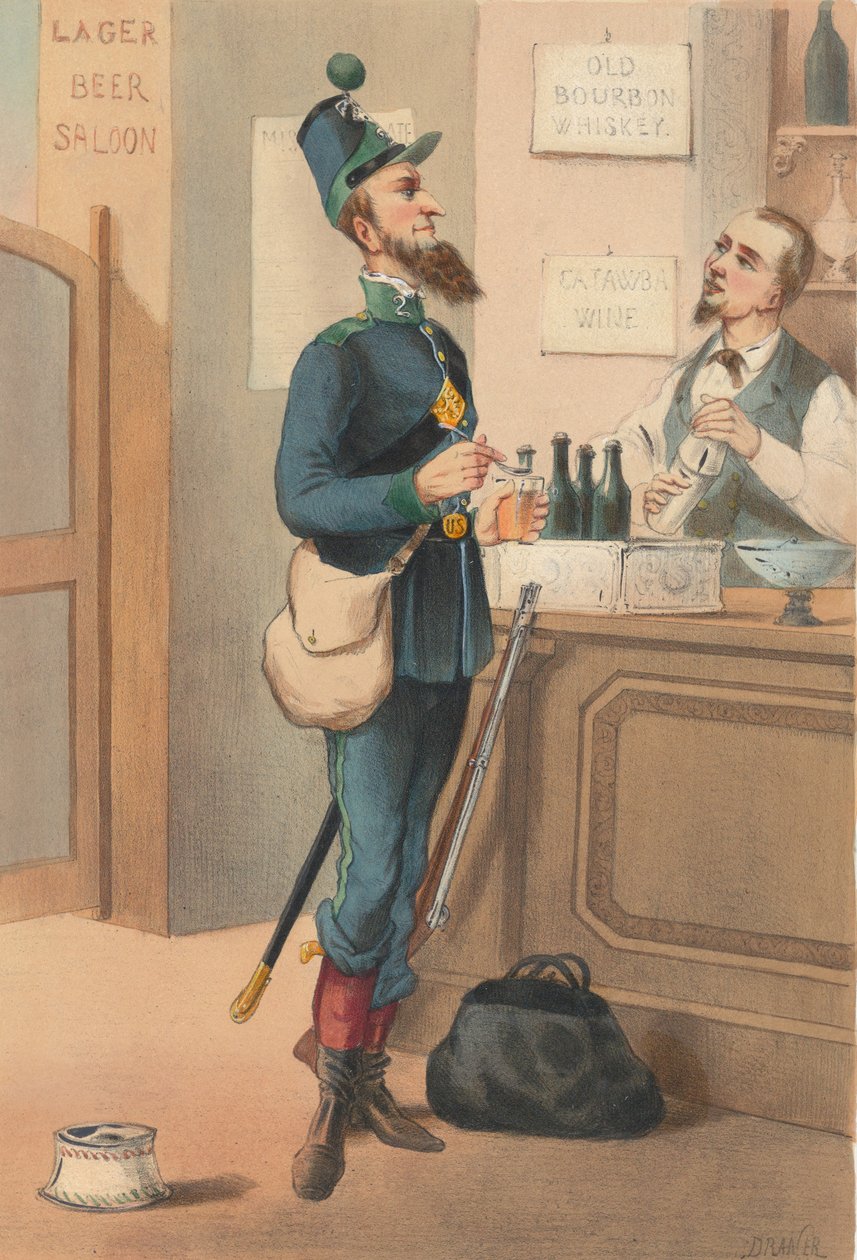 Amerikas forente stater - Jegere til fots, 1865. av Draner