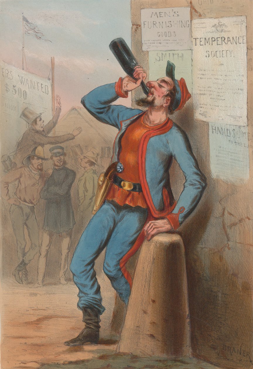 USA 1865 - New-York Fire-Brigade Zouaves, 1865. av Draner