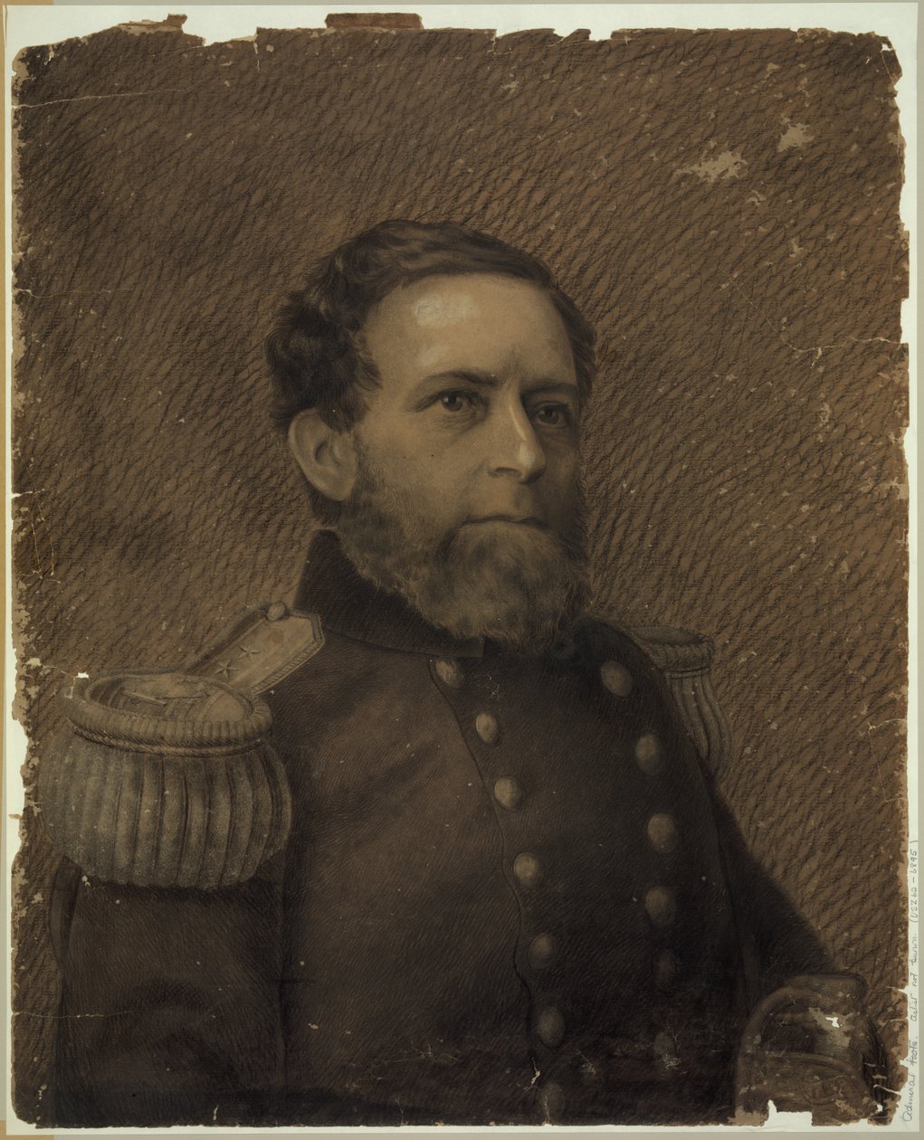 Admiral Andrew H. Foote, hode-og-skuldre-portrett, i militæruniform Abstrakt/medium av Drawings