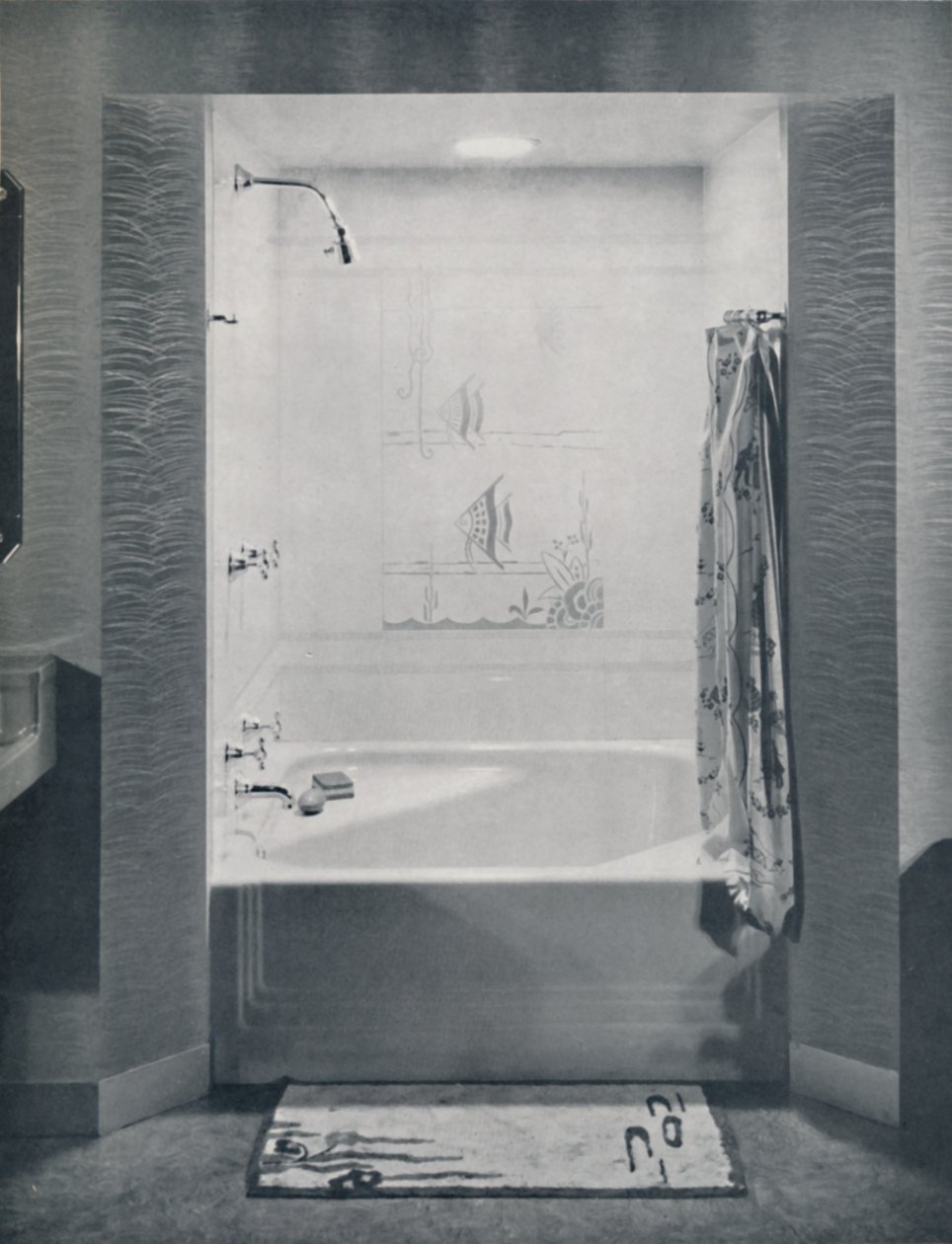 Nytt fire fots kvadratisk Neo-Angle Bath, 1935 av Drix Duryea