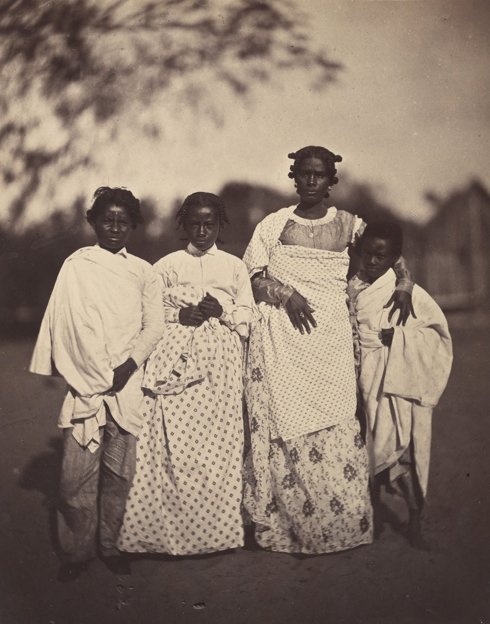 [Familiegruppe], 1863. av Désiré Charnay