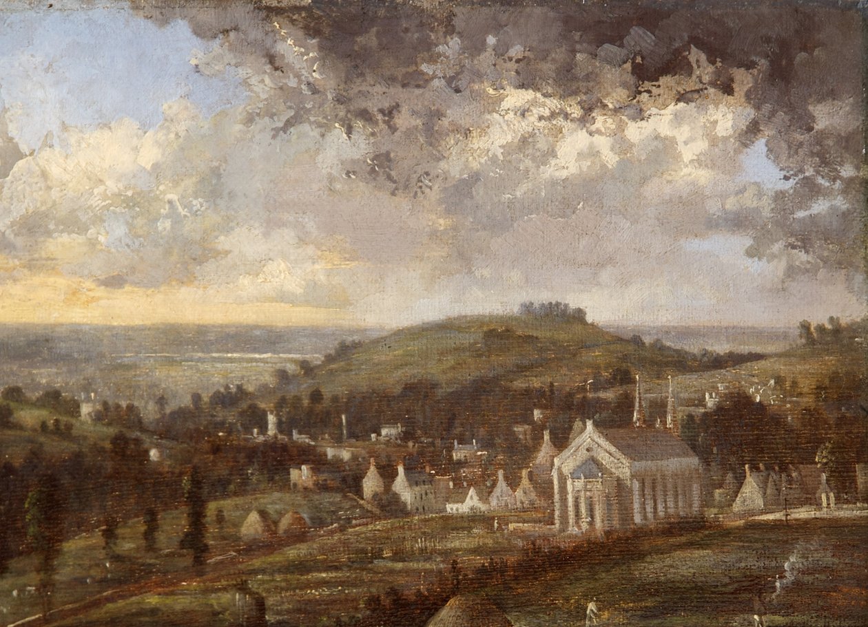 Stroud and the Severn, Gloucestershire av Désiré Delaplace Gérardin