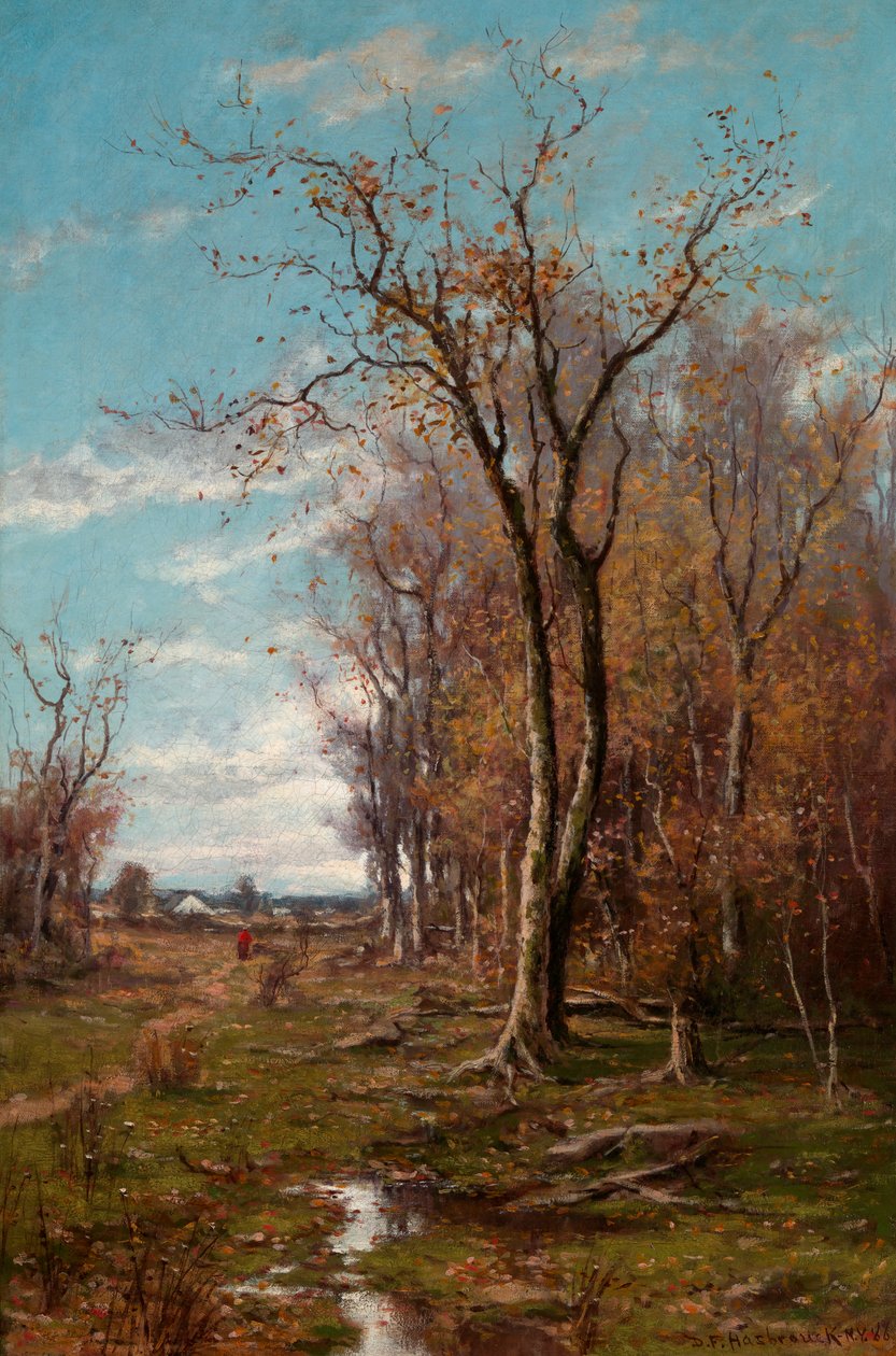Høstlandskap, 1886. av Du Bois Fenelon Hasbrouck