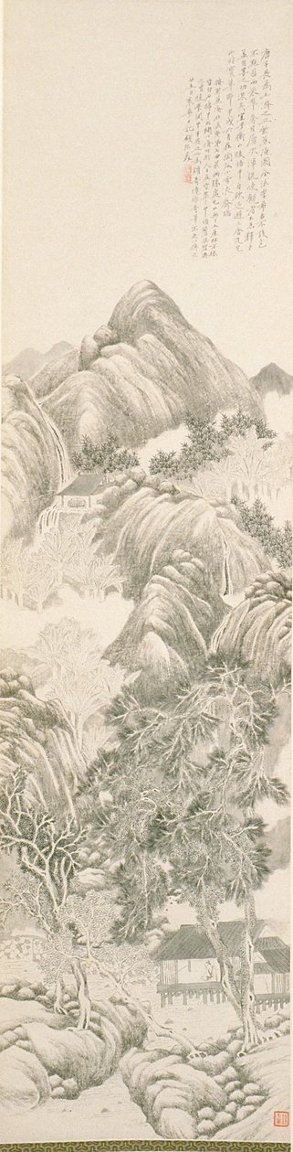 The Purple Plantain Retreat etter Tang Yin av Du Qian