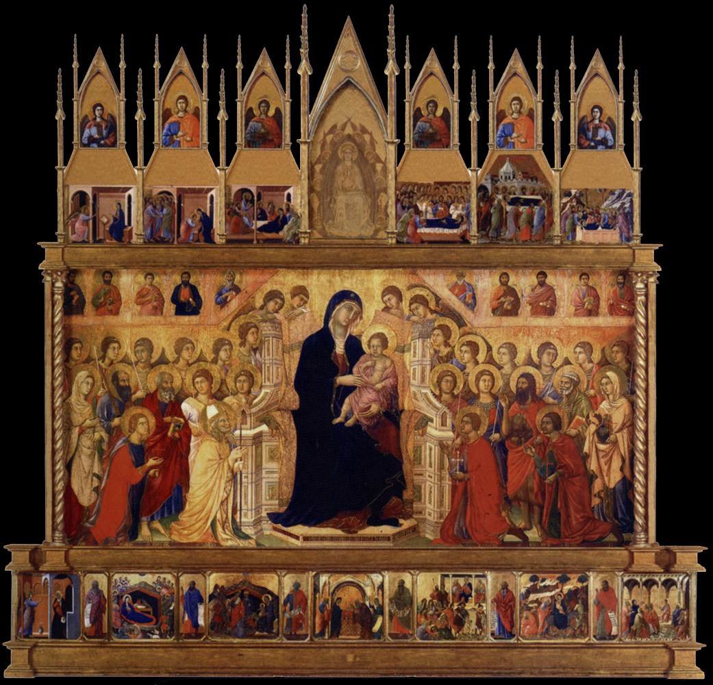 Konjektuell rekonstruksjon av Maestà av Duccio di Buoninsegna