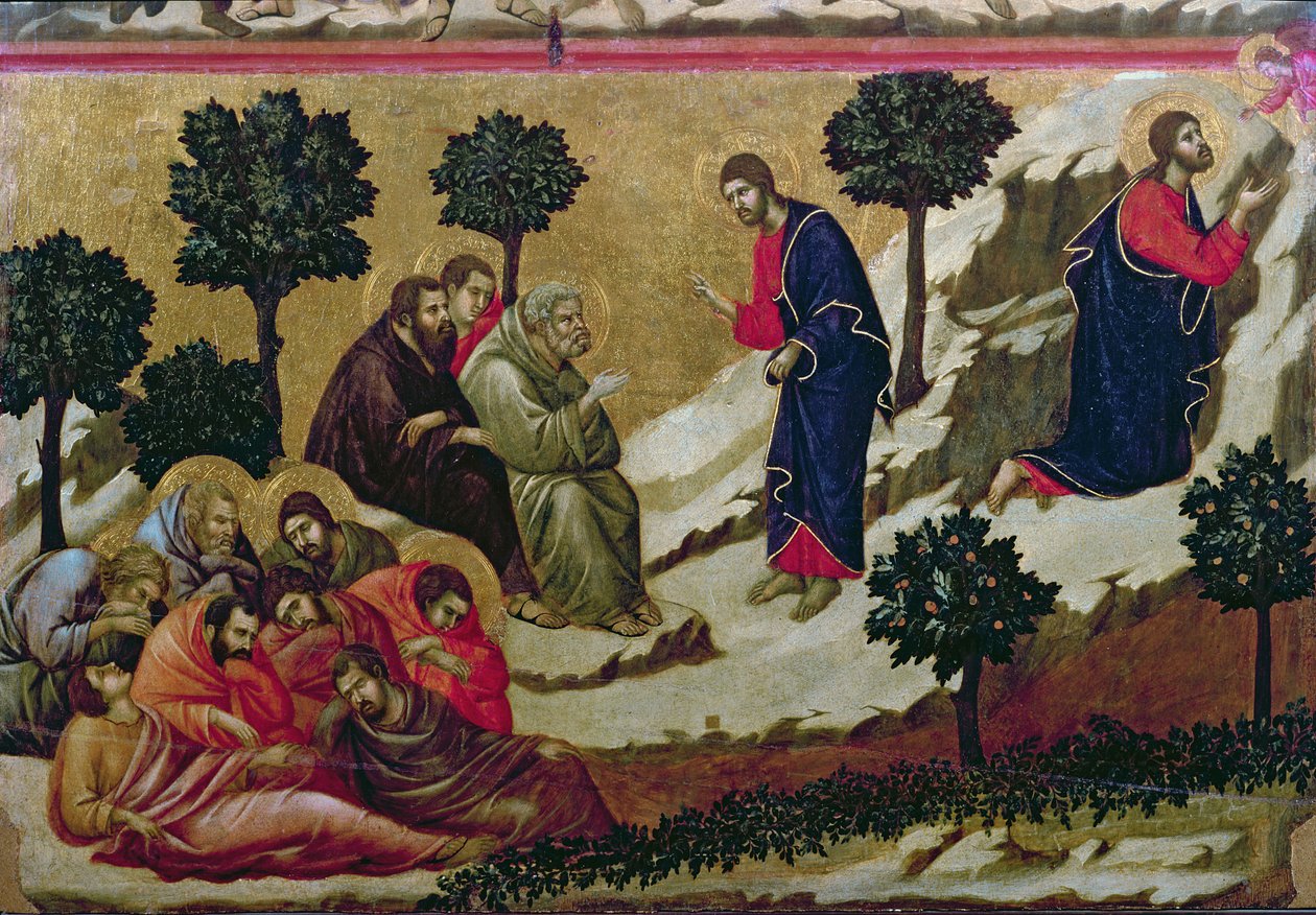 Maesta: Agony in the Garden of Getsemane, 1308-11 av Duccio di Buoninsegna
