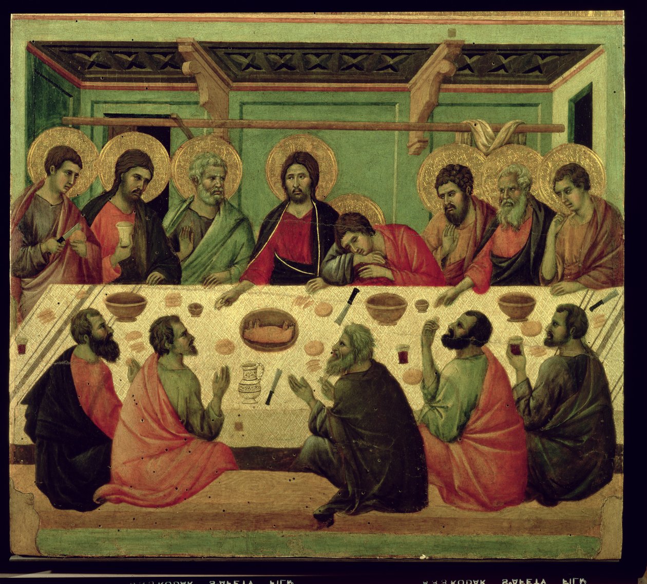 Nattverden, fra pasjonsaltertavlen av Duccio di Buoninsegna