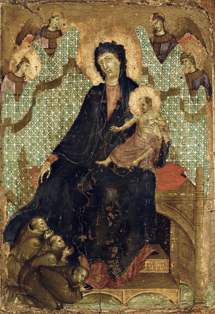 Fransiskanernes jomfru, ca. 1300 av Duccio di Buoninsegna