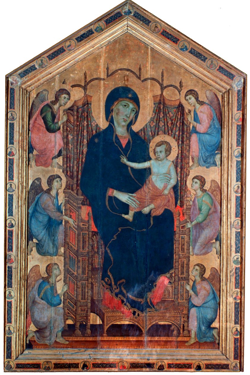 Madonna og barn, Rucellai Madonna, 1285. av Duccio di Buoninsegna