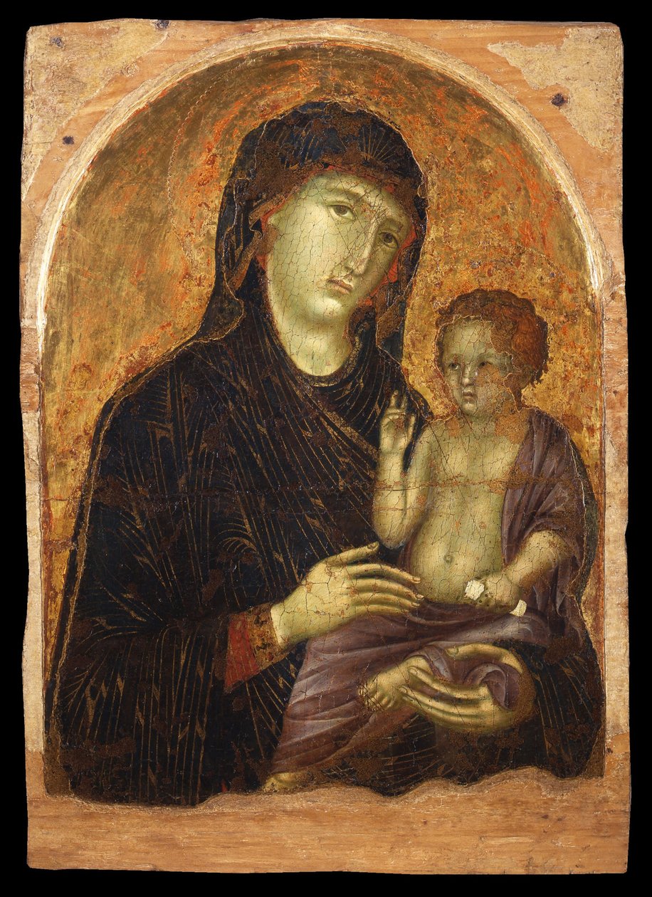 Madonna med barn, andre halvdel av 1200-tallet av Duccio di Buoninsegna