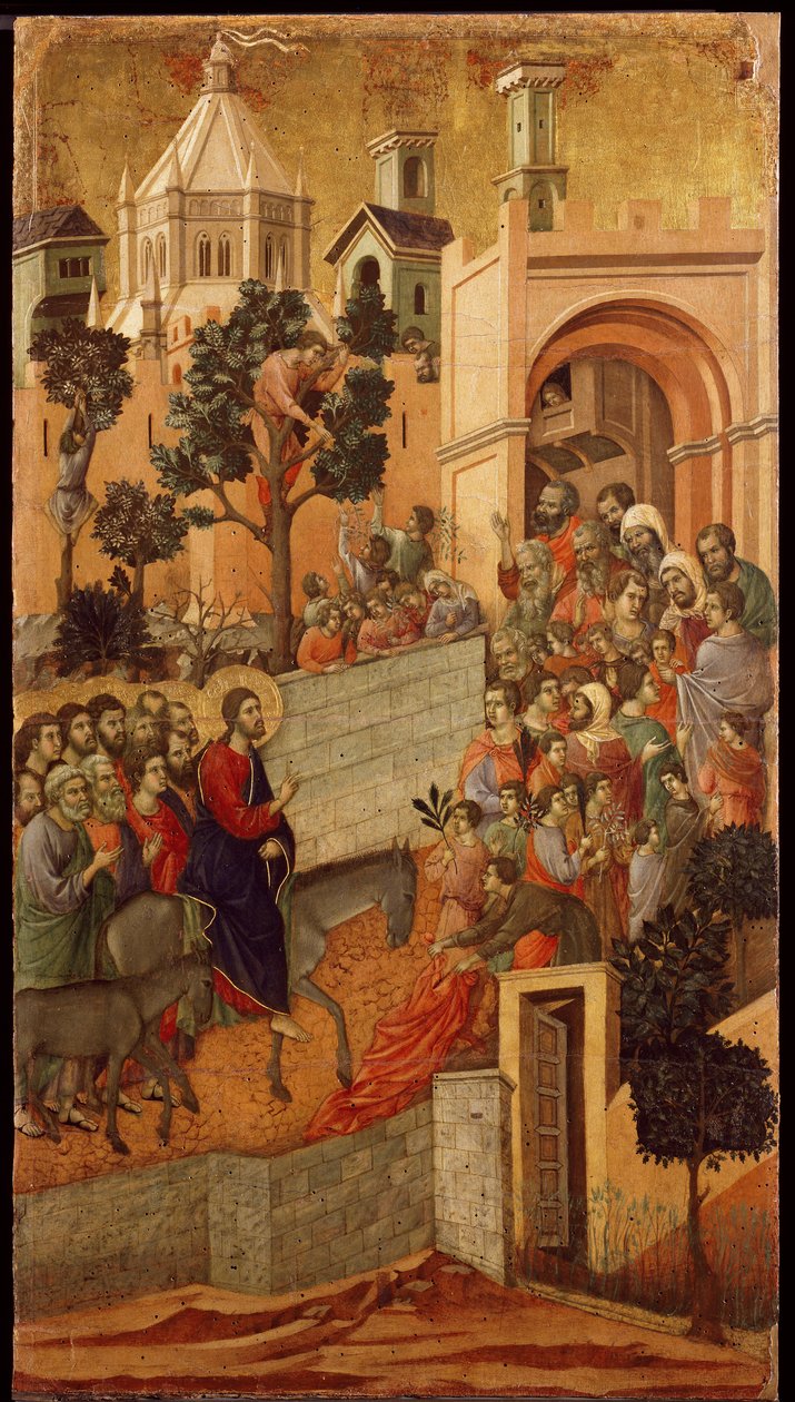 Tristhet: Innreise i Jerusalem av Duccio di Buoninsegna