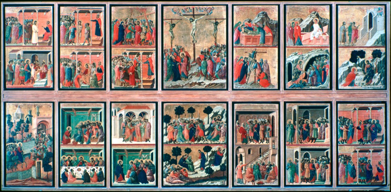Maesta, Stories of the Passion, 1308-1311 av Duccio di Buoninsegna