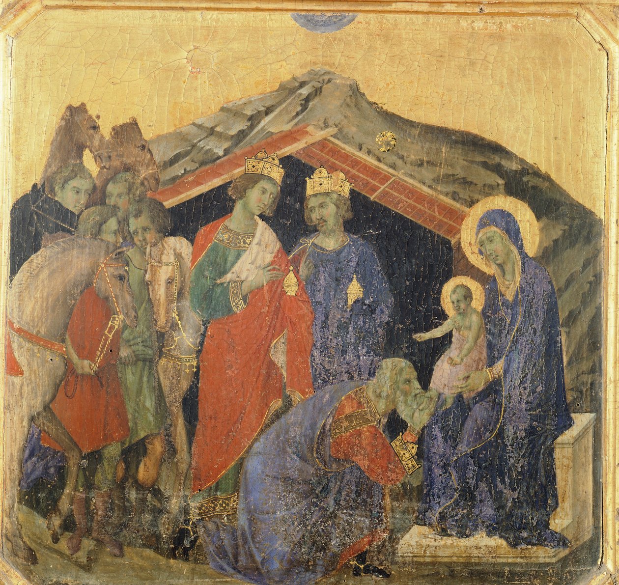 Maesta' fra katedralen i Siena av Duccio di Buoninsegna