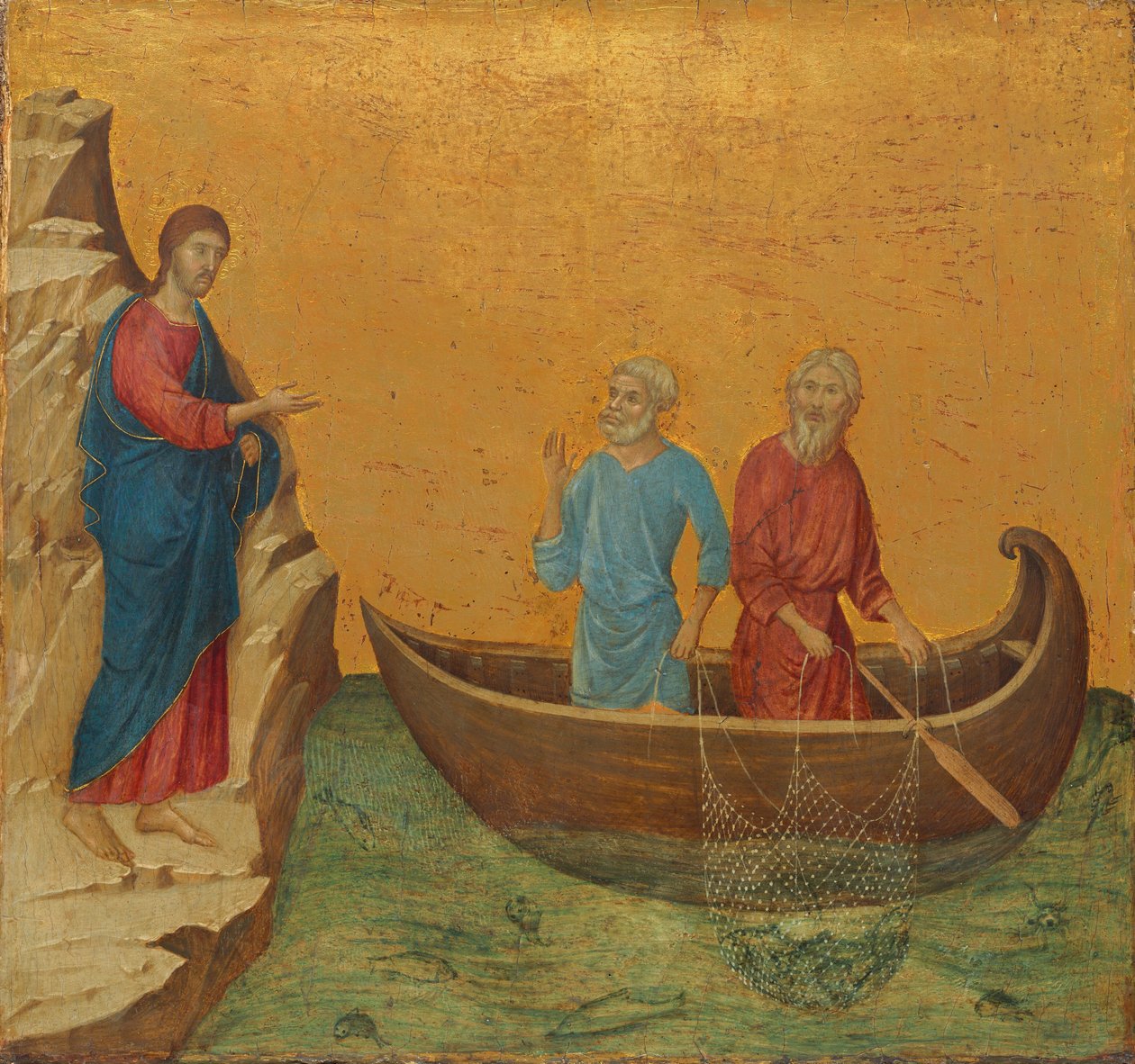 Apostlenes kall Peter og Andreas av Duccio di Buoninsegna