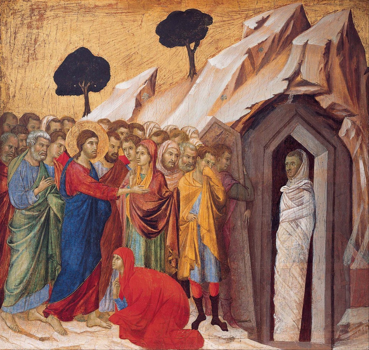 Oppreisningen av Lasarus av Duccio di Buoninsegna