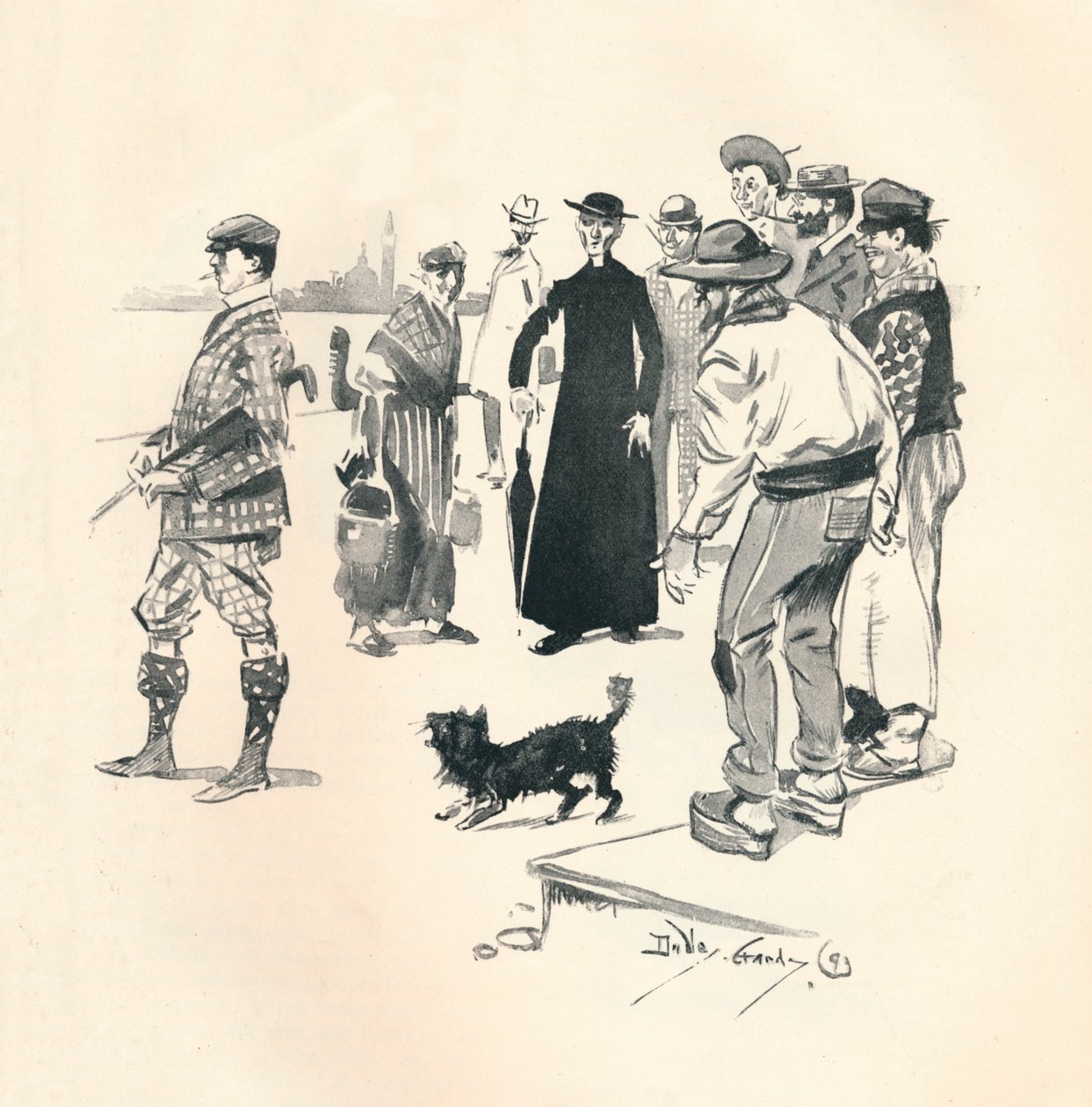 Knickerbockers i Venezia, 1893, 1894 av Dudley Hardy
