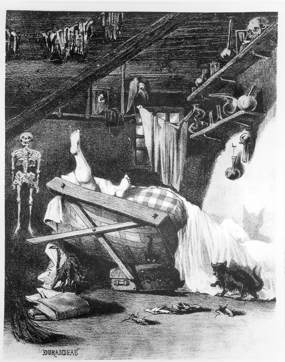 The Nights of Mr. Baudelaire (1821-67) av Durandeau