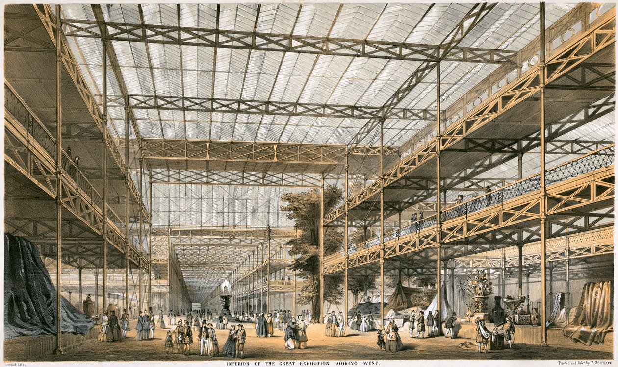 Flott utstilling, Crystal Palace, Hyde Park, London, 1851 av Durond