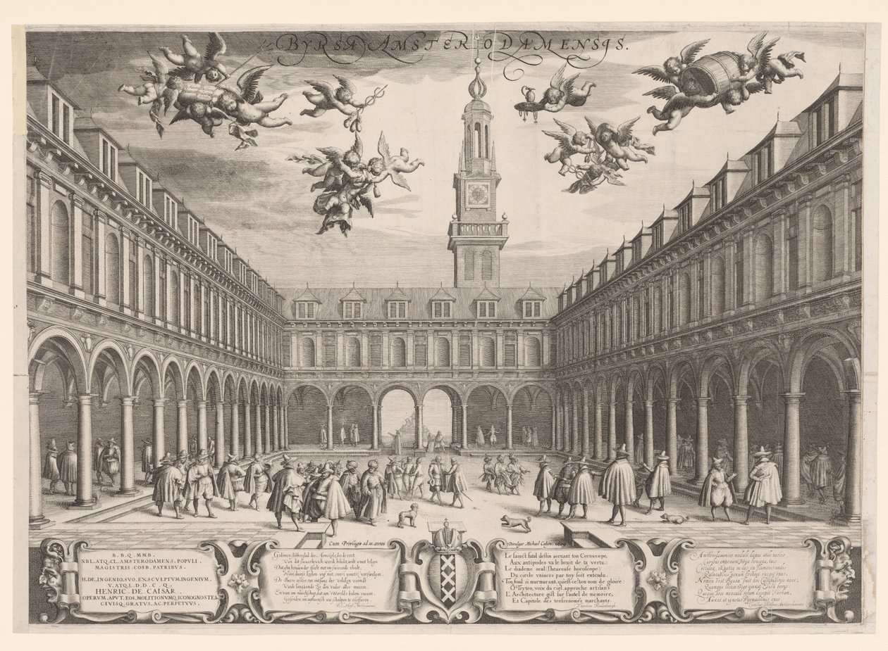 Amsterdam børs, 1609 av Dutch School