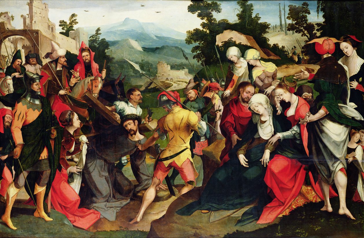 Bæring av korset, c.1520 av Dutch School