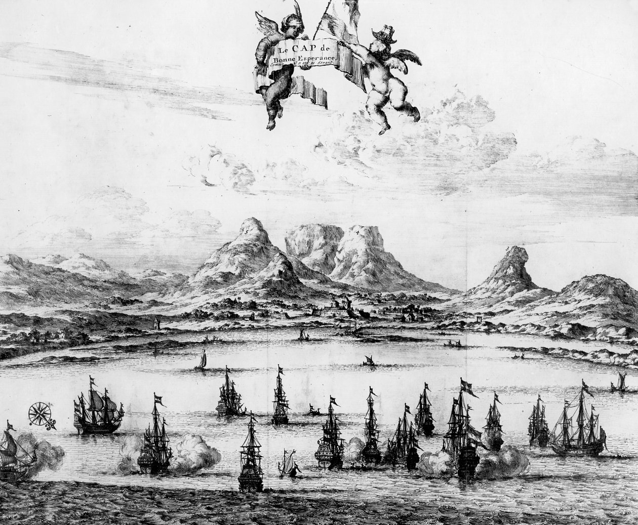 Cap de Bonne Esperance, 1727 av Dutch School