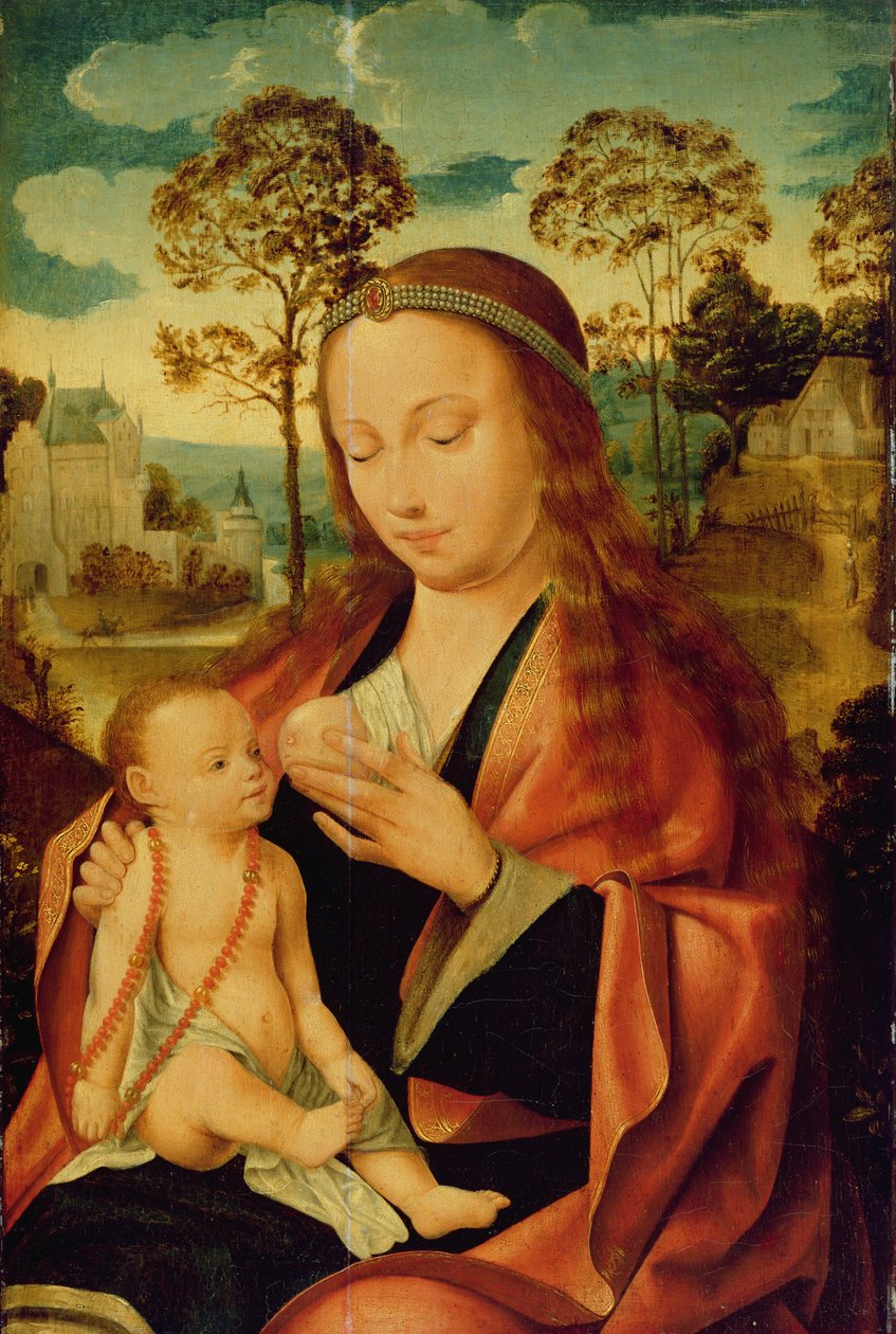 Maria med Kristusbarnet, tidlig på 1500-tallet av Dutch School