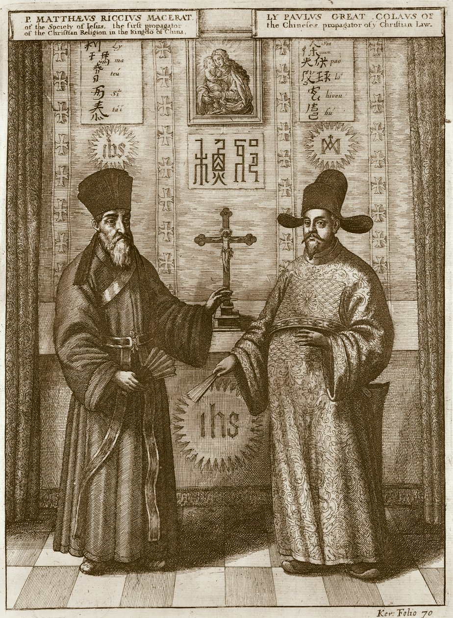 Matteo Ricci (1552-1610) og Paulus Li, fra 
