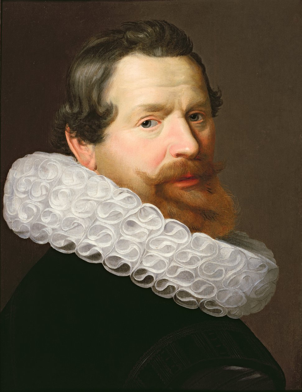 Portrett av en mann som har på seg en Ruff av Dutch School