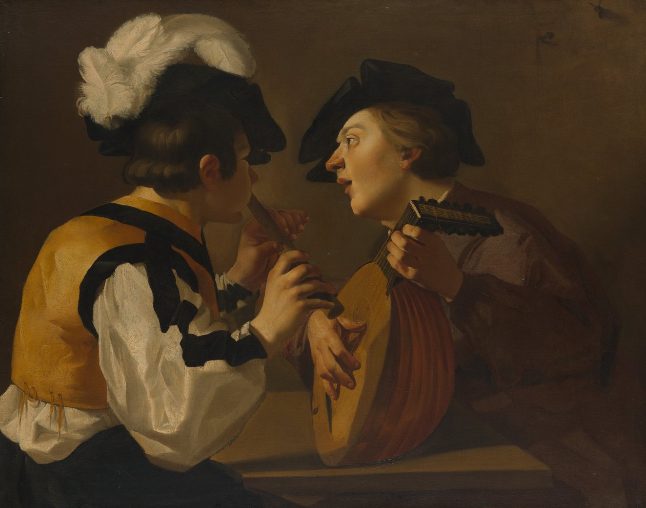 To musikere, 1600-tallet. av Dutch