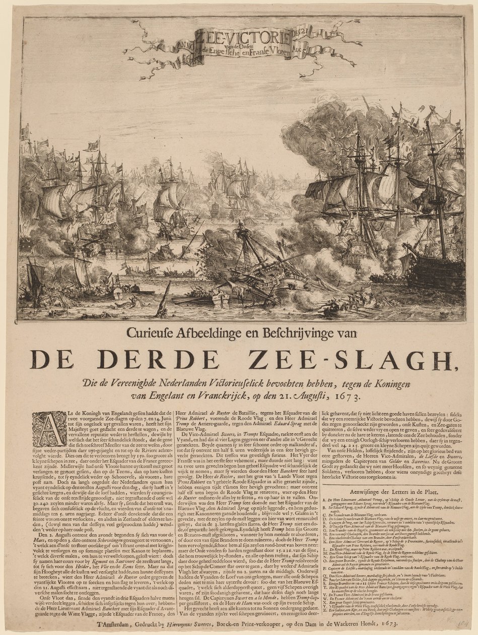 Det tredje sjøslaget av Dutch 17th Century