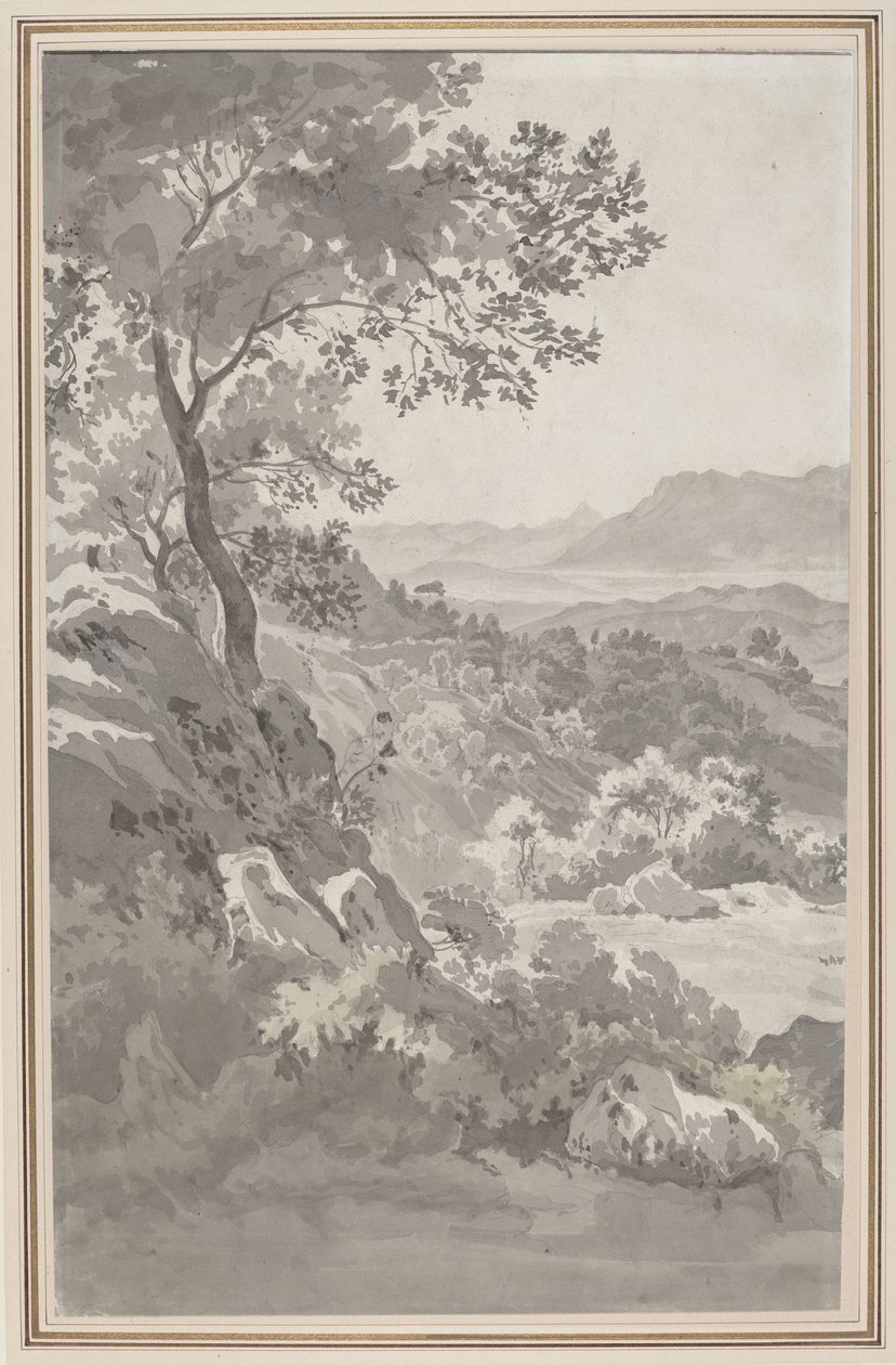 Valley i den italienske Campagna av Dutch 19th Century