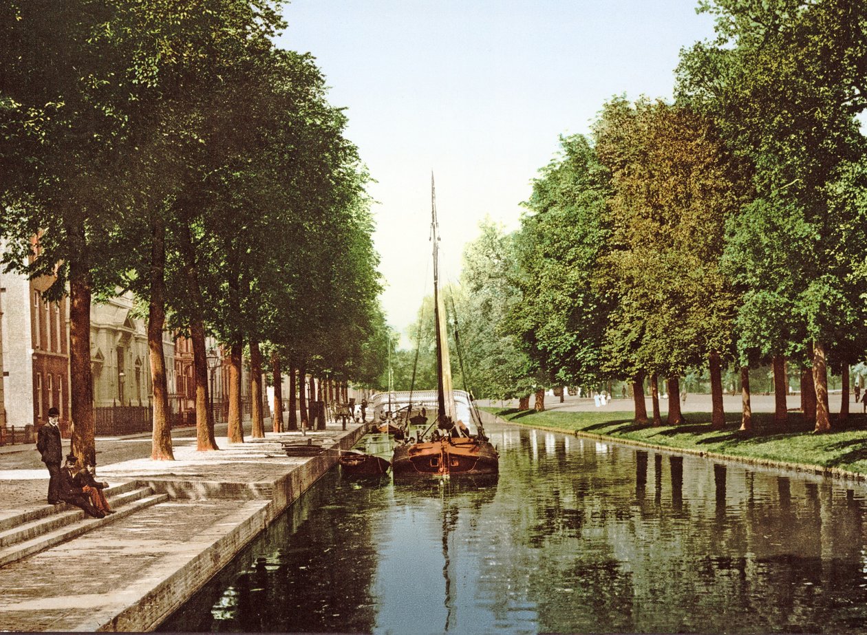 Seilflåte på Princess Canal i Haag, 1890-1900 av Dutch Photographer