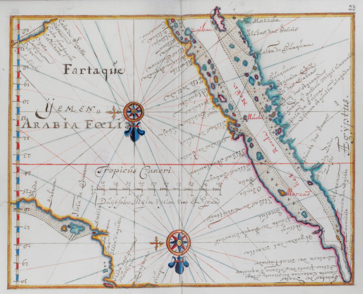 Arabia. Jemen. av Dutch School