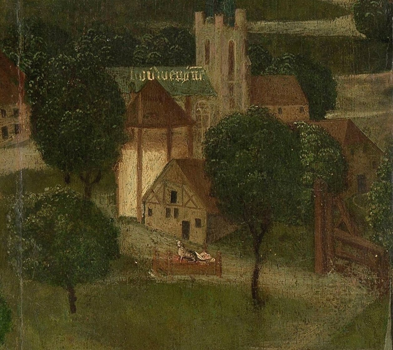 Beatrix de Rijkes vugge fra St Elizabeths Day Flood av Dutch School