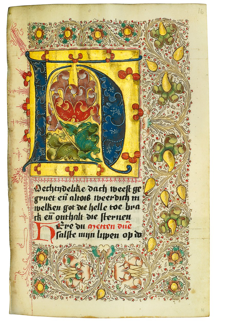 Timebok og bønnebok på nederlandsk, Nedre Rheinland, Emmerich, Cleves, ca. 1480 av Dutch School