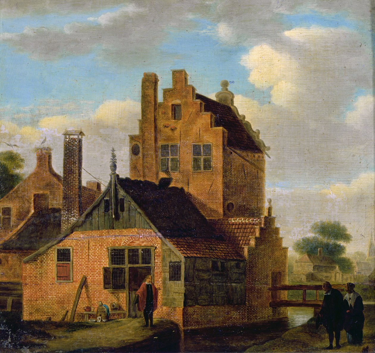 Mursteinshus av Dutch School