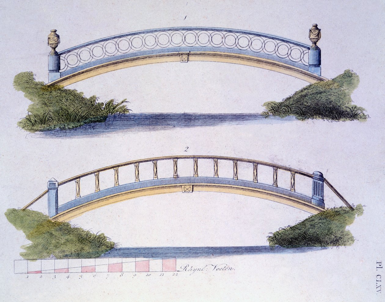 Brodesign fra Magazine of Garden Gems av G. van Laar, utgitt 1802 av Dutch School