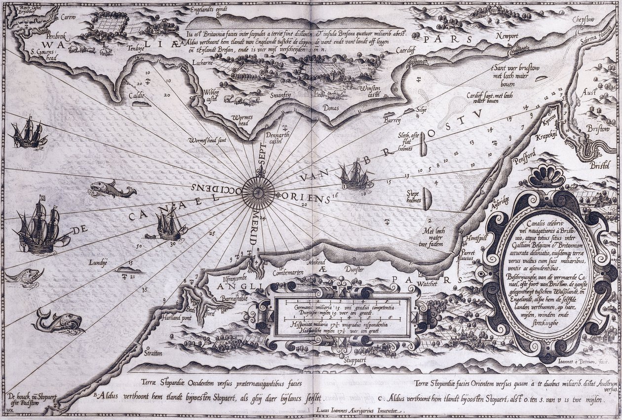 Bristol kanal, 1591 av Dutch School