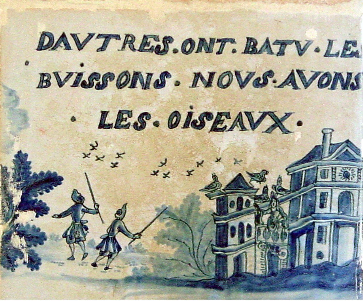 Delft Tile, ca. 1700-1900 (keramikk) av Dutch School