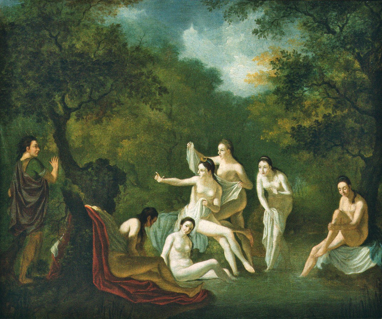 Diana og Actaeon av Dutch School