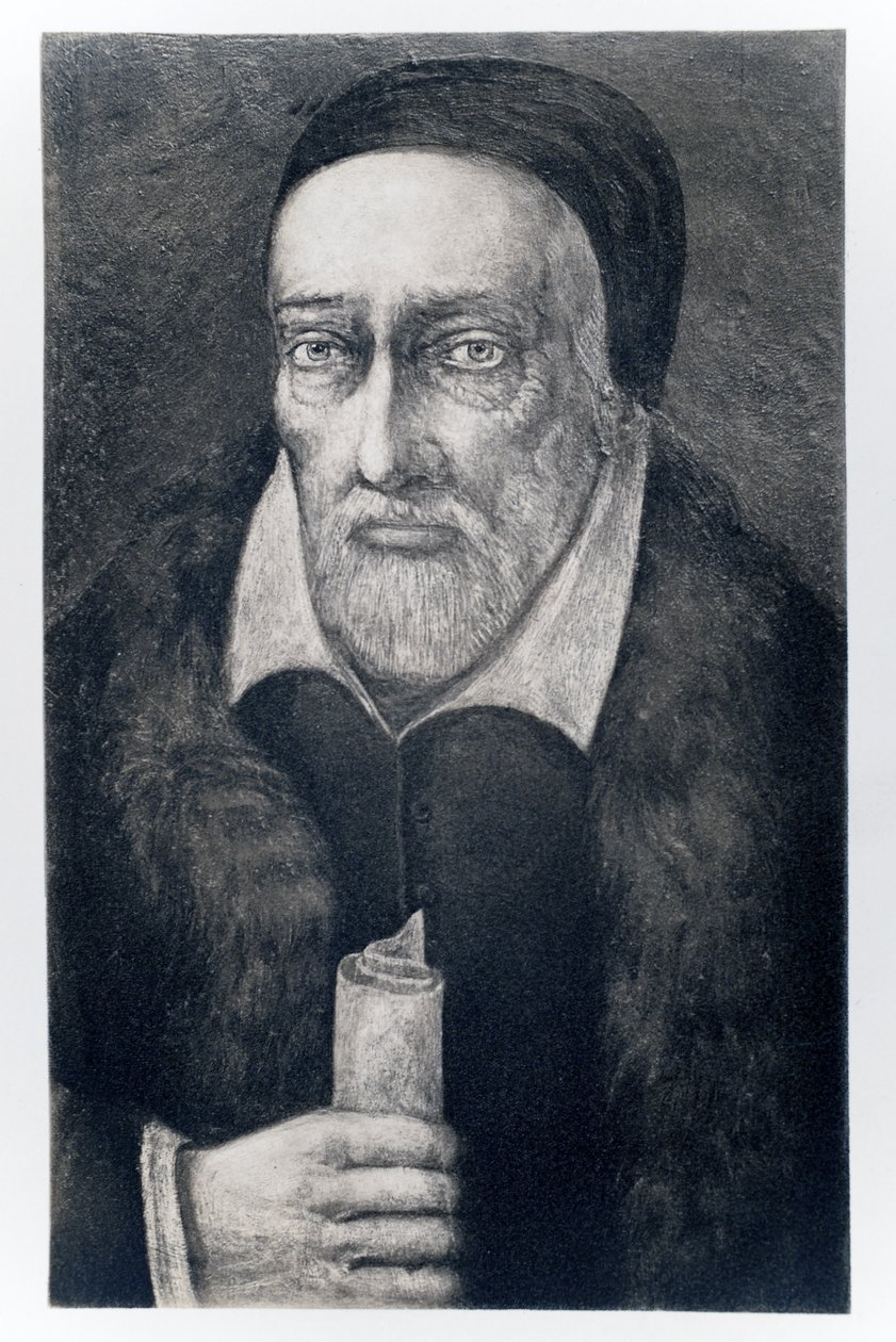 George Buchanan (1506-1582) fra James I og VI, trykt av Manzi Joyant & Co. Paris, 1904 (kollotype) av Dutch School