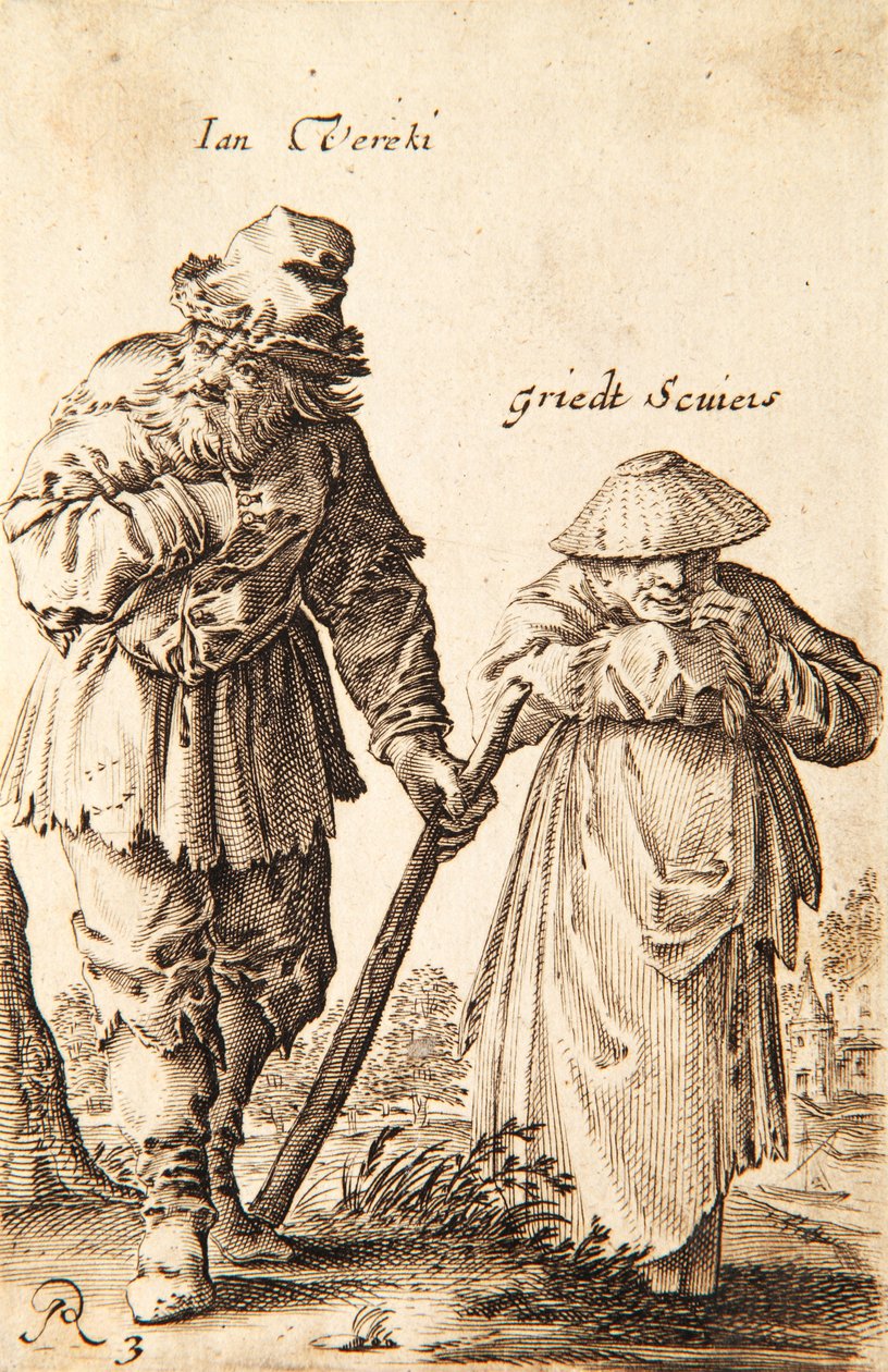 Ian Verecki og Griedt Scuiers (etsing og gravering) av Dutch School