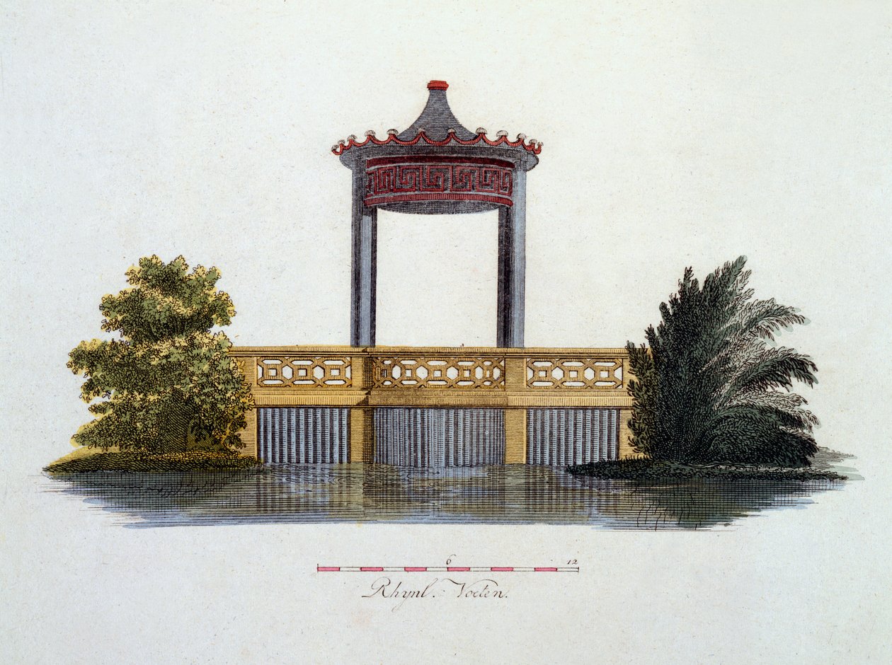 Illustrasjon fra Magazine of Garden Gems av G. van Laar, utgitt 1802 av Dutch School