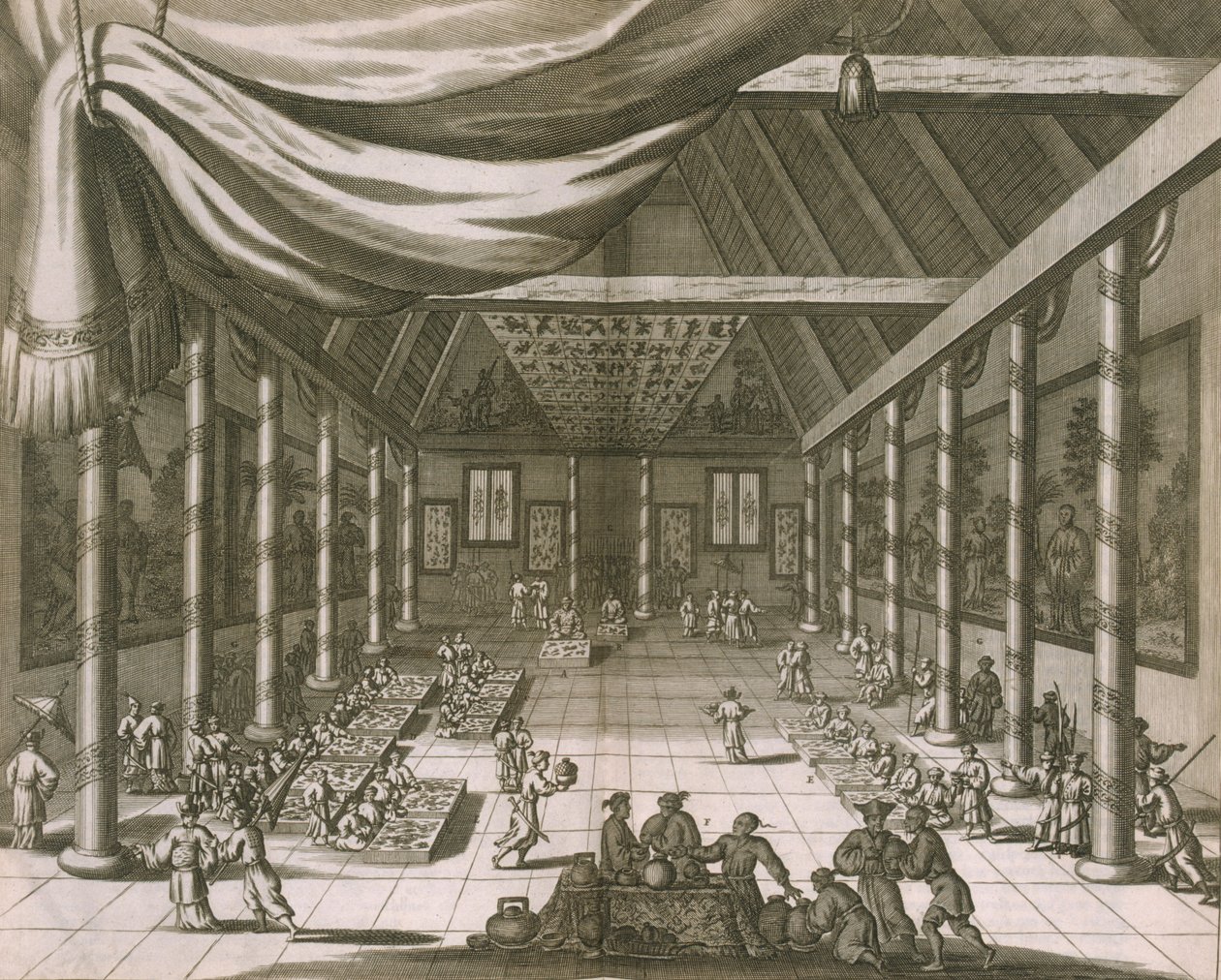 Det keiserlige palass, Peking, 1670 av Dutch School